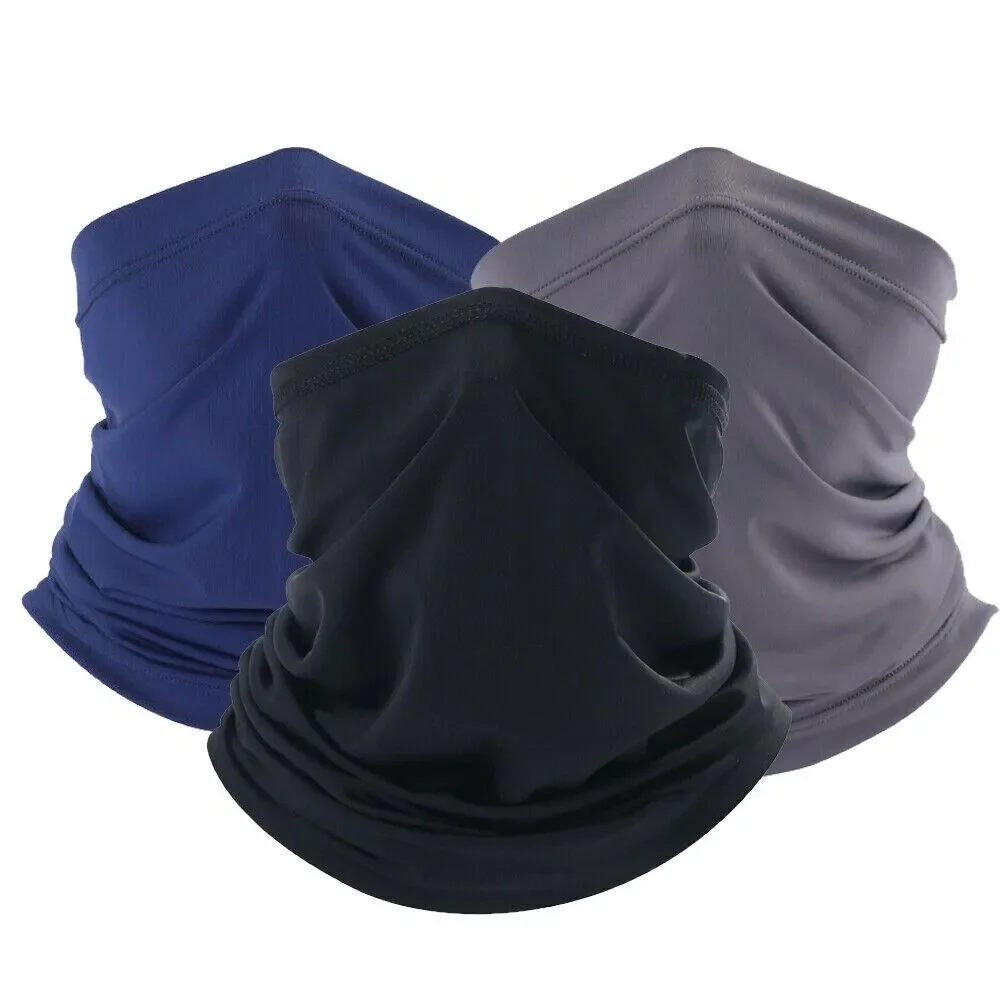 face mask scarf Cooling Neck Gaite Sun Shield Breathable outdoor Bandana 3 pack